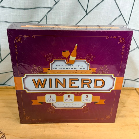Chronicle Books Other - Winerd The Wine Tasting Board Game Trivia and Tasting New Sealed Chronicle Books